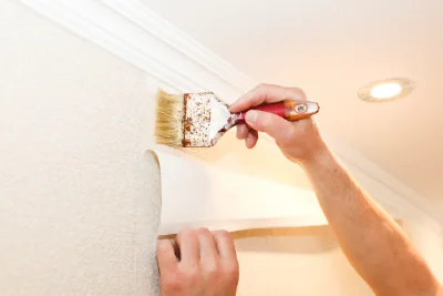 Pose de papier peint à Villalier — revêtements muraux et toiles de verre